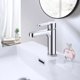thumbnail image 1 of Grifo mezclador de agua fría y caliente para baño, 112 mm LENIS-C, grifo de lavabo cromado de estilo clásico moderno, 1 of 5