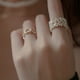 thumbnail image 5 of Minnieouse Anillo abierto de perlas para mujer, ceremonia de boda, banquete, anillos románticos ajustables que se pueden abrir, joyería, regalo Ropa, zapatos y accesorios Miscelánea, 5 of 6