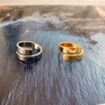 thumbnail image 4 of Matching Couple Rings Stainless Steel Geometric Electroplated Durable Simple Fashion Jewelry For Unisex Kit Set, 4 of 8