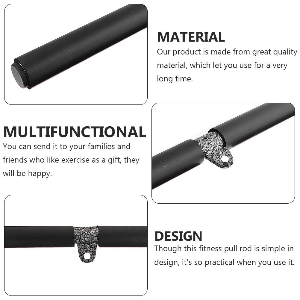 CRILSTYLEO Bicep Pull Bar Black Triceps Trainer Fitness Lever for Sport 2Pcs