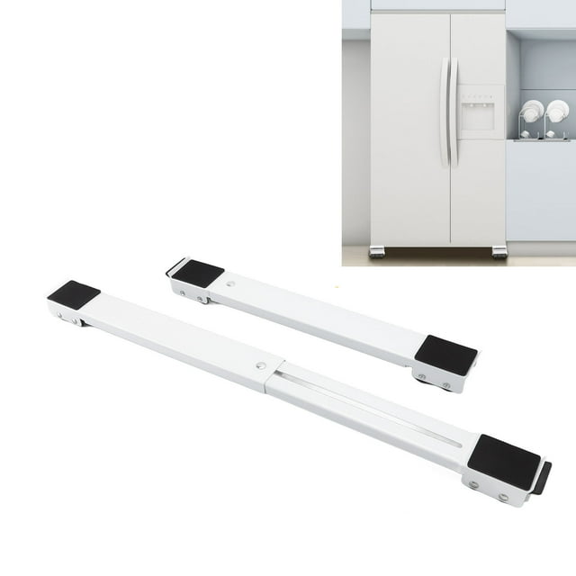 Mobile Roller Bracket, Extendable Washers Dryers Stacked Washer Dryer Units Easily Move Raised Stand Appliance Rollers With Auxiliary Pad For Refrigerator Dishwasher Furniture