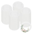 thumbnail image 1 of Uxcell 48 Pcs Anillos Atrapa Sueños, 1.1 pulgadas Aros de Plástico Floral Macrame para Hacer Manualidades Colgantes de Pared Coronas de Boda Navidad, Blanco, 1 of 6