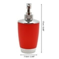 thumbnail image 4 of Unique Bargains 1 Set Elegant Soap Pump Dispenser Toothbrush Holder and Soap Dish Set for Bathroom for Laundry Rooms Red, 4 of 6