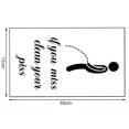 thumbnail image 4 of au Cas O Vous Auriez Manqu L'autocollant Mural Amusant Pour Couvercle De Toilette (negro), 4 of 5