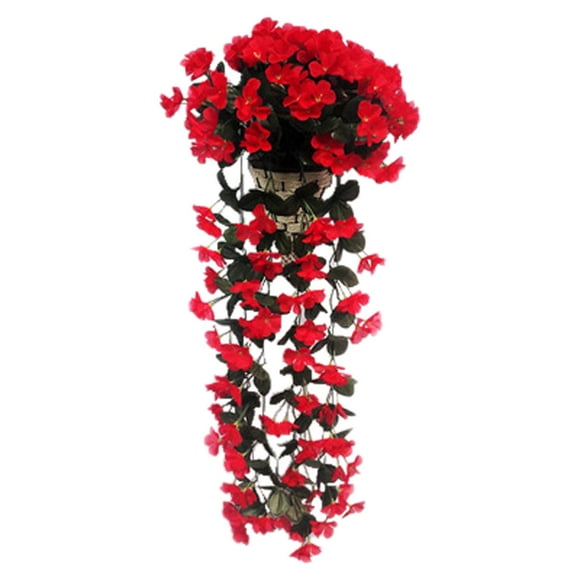 31.5” Artificial Silk Red Vines Hanging Door Bouquet