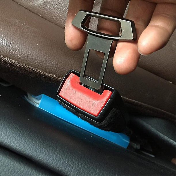 Clip de cinturón de seguridad de automóvil para asientos de automóvil Hebillas de cinturón Enchufe de cinturón de seguridad de automóvil universal (3 piezas-negro) ZefeiWu 8390614818989