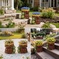 thumbnail image 3 of The Growing Ground 2 pack Turtle Planter with Drainage Hole, Indoor Outdoor Cute Decorative Plant Pots, Desk, Garden, Gift for Plant Lovers, Brown, 3 of 9