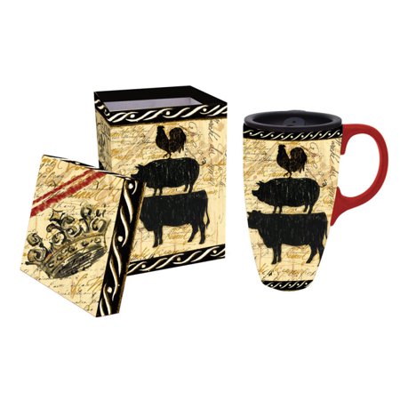 Download Elegant Farmhouse Ceramic Travel Coffee Mug with Gift Box - Walmart.com
