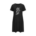 thumbnail image 5 of IROINNID Women'S Pajama Dress Soft One Piece Short Sleeve Round Neck, Home and Lightweight Printed Pajama for Women, 5 of 7