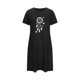 thumbnail image 5 of Camisón corto de talla grande para mujer, camisón de manga corta con estampado de pecho a la moda, camisón para mujer, 5 of 7