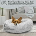 thumbnail image 4 of Best Friends by Sheri The Original Calming Donut Dog and Cat Bed in Lux Fur Gray, Medium 30"x30", 4 of 6