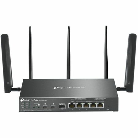 TP-Link Omada ER706WP-4G Wi-Fi 6 IEEE 802.11ax 2 SIM Cellular, Ethernet Modem/Wireless Router