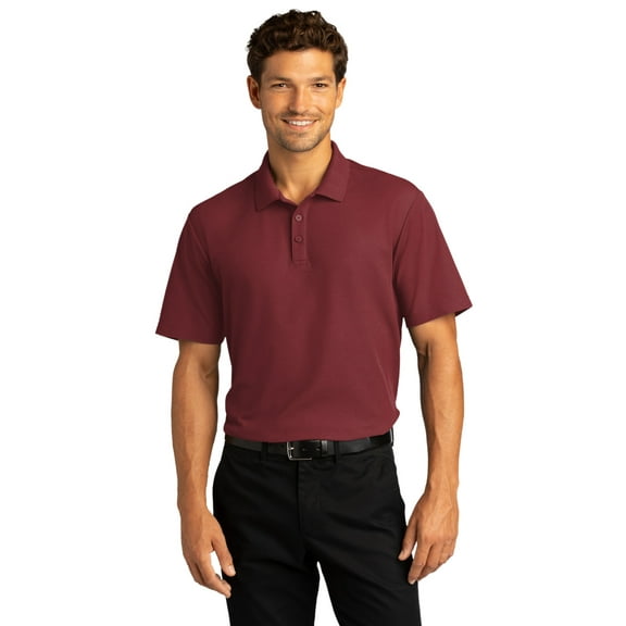 Port Authority SuperPro React Polo, Burgundy, X-Small