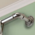 thumbnail image 2 of InStyleDesign  Modern Industrial Steel Pipe 1-inch Dia. Adj Curtain Rod, 2 of 5