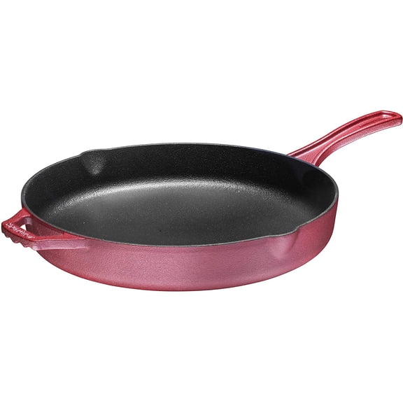 Bruntmor | Cast Iron Skillet Silicone Oil Non-Stick 12 inch Frying Pan Skillet