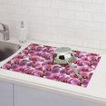 thumbnail image 6 of Honeii Orchids Flowers print Super Absorbent Coffee Bar Mat Hide Stain Coffee Maker Mat for Countertops Coffee Pot Dish Drying Mat for Kitchen Counter, 6 of 7