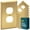 Duplex 1-Gang 8-Pack, variant on Rio Salto BRASS Deco Collection Standard Size Metal Toggle Switch Gold Outlet Cover or Light Switch Cover Wall Plate Single Wallplate Covers 1 Gang Brushed Brass Togle 1-Gang 10-Pack