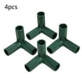thumbnail image 1 of 4Pcs Plastic Garden Climb Plant Awning Joints Connector Frame Greenhouse Bracket Right-angle 3ways, 1 of 9