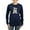 Navy, variant on CafePress - Cute English Bulldog Women's Long Sleeve Dark T Sh - Women's Long Sleeve Graphic Tee Casual Fit