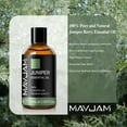 thumbnail image 2 of MAYJAM Juniper Essential Oil for Skin, 100ML Juniper Essential Oil, 100% Pure Natural Undiluted Premium Oil for Diffuser And Soap Making, 2 of 4