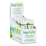 KSPtabs Kidney Health Supplement to Combat Calcium Oxalate Crystal Formation - Key Lime - Box of 8 Tubes