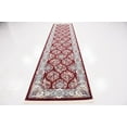 thumbnail image 3 of Rugs.com Rabia Collection Rug – 3' x 13' Runner Burgundy Low Rug Perfect For Hallways, Entryways, 3 of 8
