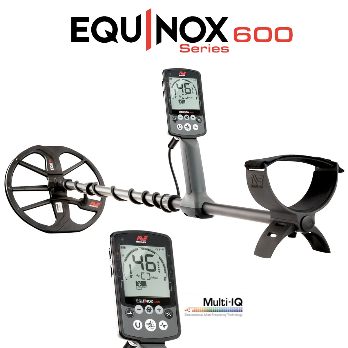 Minelab EQUINOX 600 Multi-IQ Metal Detector with Pro-Find 15