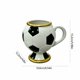 thumbnail image 3 of Soccer Ball Shaped Coffee Mug Stainless Steel Lined Cup Football Designs Novel Drinkware Gift For Sports Fans Home Office Use, 3 of 7