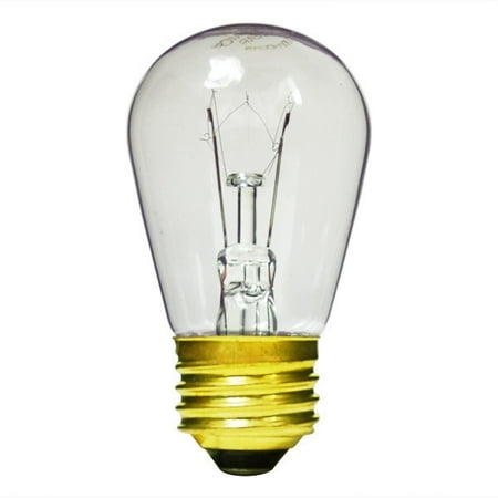 - Halco 9051 - 11 Watt Light Bulb - S14 - Clear - 5,000 Life Hours - 80 Lumens - 130 Volt