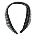 thumbnail image 3 of Unique Bargains 1 Pc Headband Plaid with Bow Hair Accessories Black, 3 of 5