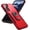 Red+Black, variant on 21 FE Phone Case:Designed for Galaxy S21 FE Phone case,with 360° Rotate Ring Armor Protector Tough Durable Phone Case for Samsung Galaxy S21 FE 5G Case Black