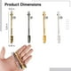 thumbnail image 5 of 40 Piezas Mini Cucharas de Pala, Pequeñas Cucharas de Metal para Especias, Cucharas Vintage, Dijes de Vajilla Portátiles, Colgantes de Collar Retro, Palas Pequeñas para Llenar Frascos con Sales, Arena, 5 of 6