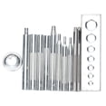 thumbnail image 4 of Sonew Snap Button Punch Base Set Stainless Leather Setting Tool Fo Hole Install Button, 4 of 8