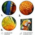 thumbnail image 3 of Designart "Parrot in a Tropical Paradise V" Animals Metal Wall Art, 3 of 5