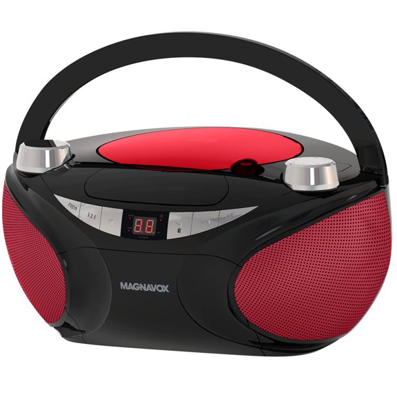 Boombox portátil para CD Magnavox MD6949 con radio AM/FM y Bluetooth