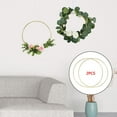 thumbnail image 2 of Walson Metal Floral Hoop Frame Flower Ring Wreath Hanging Wedding Party Decor 35cm, 2 of 9