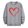 thumbnail image 4 of BEFOKA Mens Long Sleeve Shirts Crewneck Sweatshirt Valentine'S Day Love Heart Printed Golf Pullovers Men Fall Tops Work Blouses Graphic Tshirts Family Tops Blouse, 4 of 6