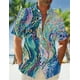 thumbnail image 5 of Camisas hawaianas de verano 2024 para hombre, camisas casuales frescas con estampado 3D de atardecer para playa, camisas de manga corta con solapa, blusas de calle, ropa para hombre y mujer, 5 of 5