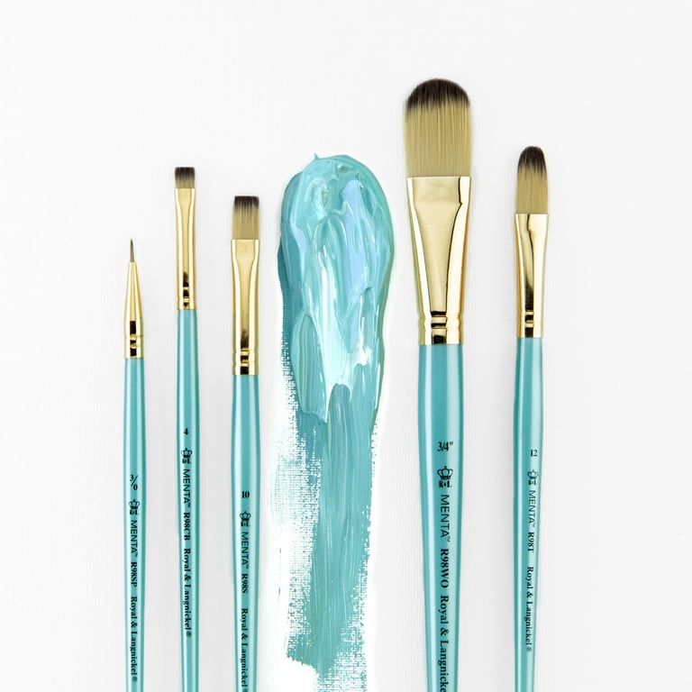 Royal & Langnickel® Menta™ Synthetic Blend Acrylic 5 Piece Brush Set