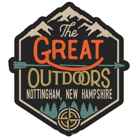 Nottingham New Hampshire The Great Outdoors Design 4-Inch Magnet