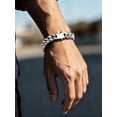 thumbnail image 5 of Bandmax 12MM Wide Cuban Chain Bracelet for Men Women Father's Day Gift for Son Dad Husband Stainless Steel Hip Hop Biker Wristlet Anklet Chain Jewelry, 5 of 11