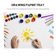 thumbnail image 6 of MEIBUTYUP Disposable Waterproof White Paper Plates 50Pcs for Child Drawing Trays, 6 of 6