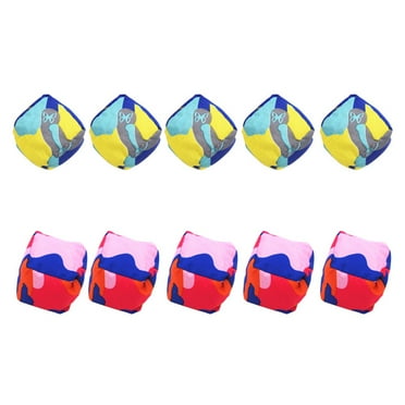 Oraceous 10PCS Cloth Sand Bags Funny Indoor Outdoor Playing Toy for Children Kids (Mixed Color)