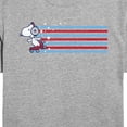 thumbnail image 3 of Peanuts - Snoopy Skating Stars and Stripes Women's Cropped Graphic T-Shirt, 3 of 6