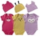 thumbnail image 1 of Kit 3 PaÃ±aleros de algodÃ³n con gorro Kiss Osita, Abeja, Buha Kiss Ropa de ReciÃ©n Nacido, 1 of 5