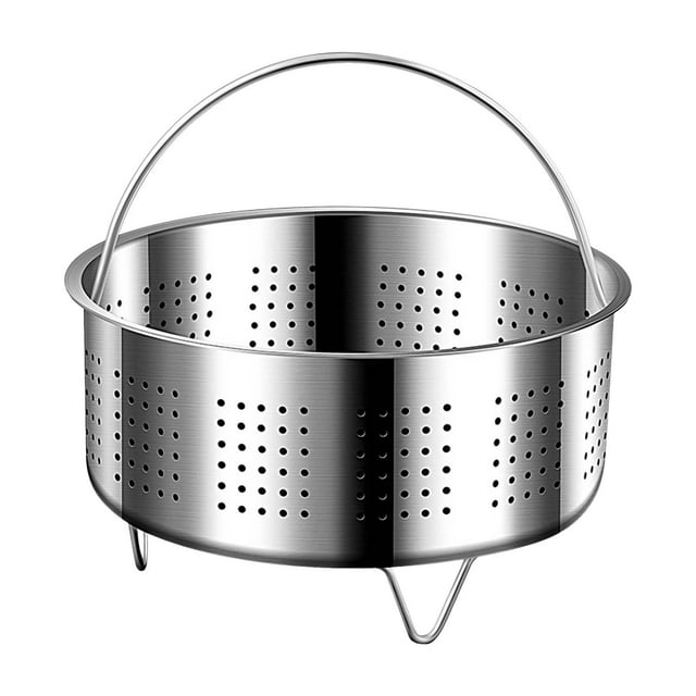 Stainless Steel Steamer Metal Steamer Inserted Into The Steaming Rack Vegetable And Filter Pot Filter With Handle
