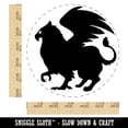 thumbnail image 2 of Regal Griffin Fantasy Silhouette Self-Inking Rubber Stamp Ink Stamper - Black Ink - Large 1-1/2 Inch, 2 of 7