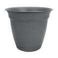 thumbnail image 2 of HC Companies 12 In Eclipse Planter w/ Attached Saucer, Warm Gray (2 Pack), 2 of 5