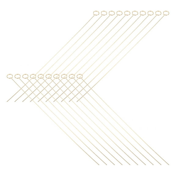 PBPBOX 40Pcs Simple and Generous Floral Sticks Metal Holders for Weddings