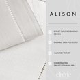 thumbnail image 3 of Elrene Home Fashions Alison - Servilletas De Tela Con Diseño De Borde Con Ojales, Resistente A Las Arrugas, Juego De 4, 17 X 17 Pulgadas, Color Blanco, 3 of 5